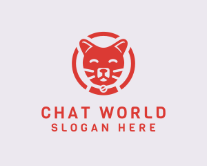 Happy Feline Cat logo design