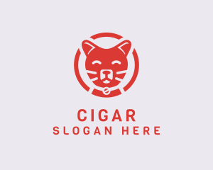 Happy Feline Cat logo design