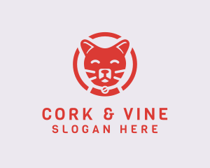 Happy Feline Cat logo design