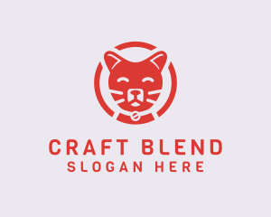 Happy Feline Cat logo design