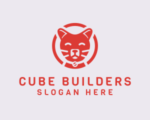 Happy Feline Cat logo design