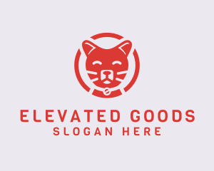 Happy Feline Cat logo design