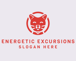 Happy Feline Cat logo design