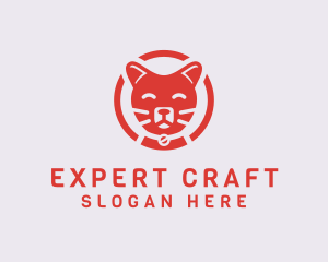 Happy Feline Cat logo design