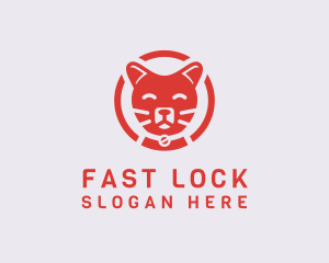 Happy Feline Cat logo design