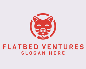 Happy Feline Cat logo design