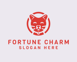 Happy Feline Cat logo design