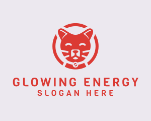 Happy Feline Cat logo design