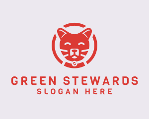 Happy Feline Cat logo design