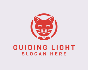 Happy Feline Cat logo design