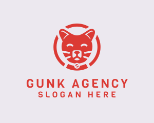 Happy Feline Cat logo design