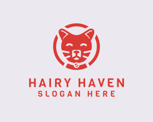 Happy Feline Cat logo design