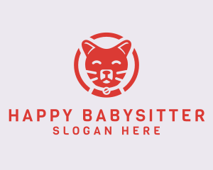 Happy Feline Cat logo design