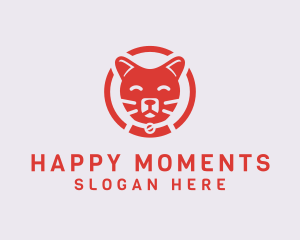 Happy Feline Cat logo design