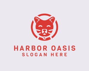 Happy Feline Cat logo design