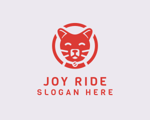 Happy Feline Cat logo design