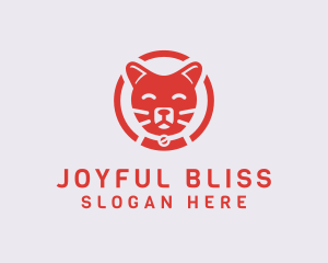 Happy Feline Cat logo design