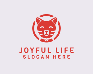 Happy Feline Cat logo design