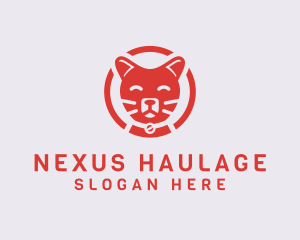 Happy Feline Cat logo design