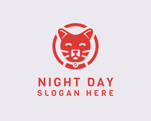 Happy Feline Cat logo design