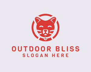 Happy Feline Cat logo design