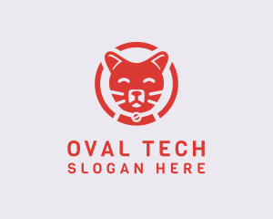 Happy Feline Cat logo design