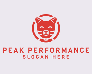 Happy Feline Cat logo design