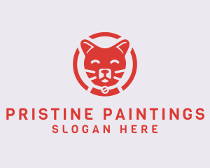 Happy Feline Cat logo design