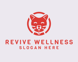 Happy Feline Cat logo design