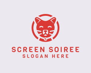 Happy Feline Cat logo design