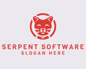 Happy Feline Cat logo design