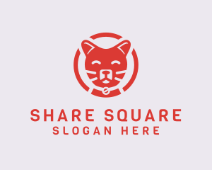 Happy Feline Cat logo design