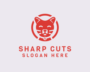 Happy Feline Cat logo design