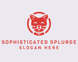 Happy Feline Cat logo design