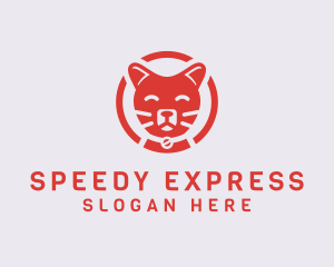 Happy Feline Cat logo design