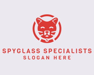 Happy Feline Cat logo design