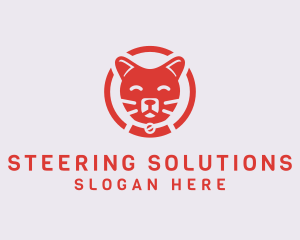 Happy Feline Cat logo design