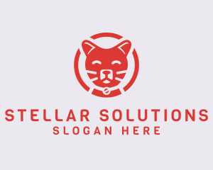 Happy Feline Cat logo design