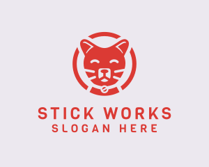 Happy Feline Cat logo design