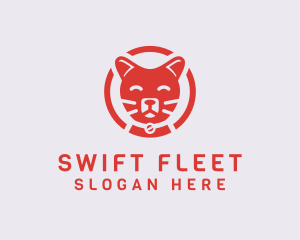 Happy Feline Cat logo design