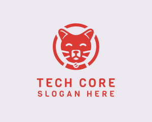 Happy Feline Cat logo design