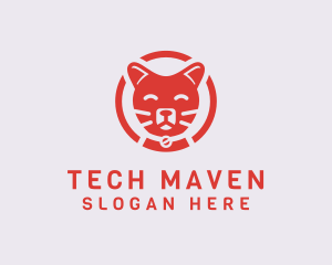 Happy Feline Cat logo design