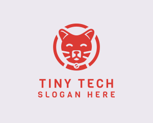 Happy Feline Cat logo design