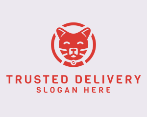 Happy Feline Cat logo design