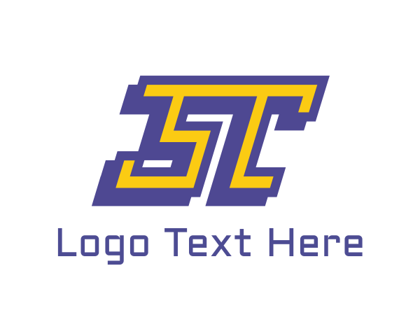 Initials logo example 4