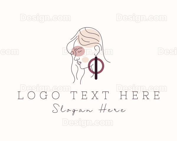 Lady Fashion Stylist Logo