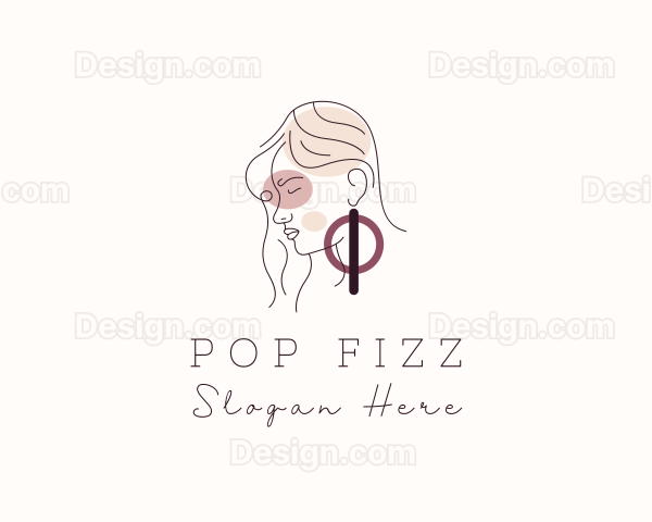 Lady Fashion Stylist Logo