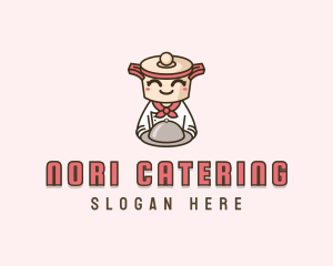 Cooking Pot Cloche Chef logo design