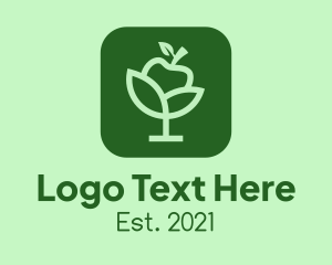 App - Organic Apple App logo design