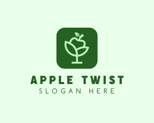 Organic Apple App logo design